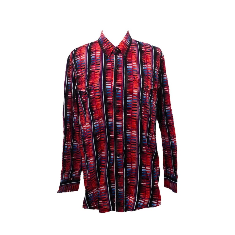 Mens size large  Mesa Men's Button-Down Shirt Multicolor Long Sleeve Size Large